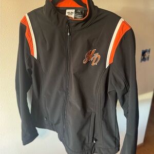 Harley-Davidson Black and Orange Jacket